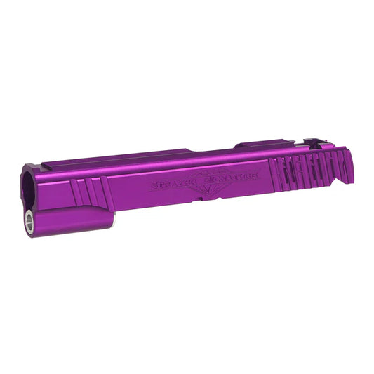 Airsoft Masterpiece インフィニティ ストレイヤー シグネチャースライド マルイ ハイキャパ 5.1 エアソフト用 (SL-IFSS) - パープル-AIRSOFT GOGO エアガン・サバゲー用品通販