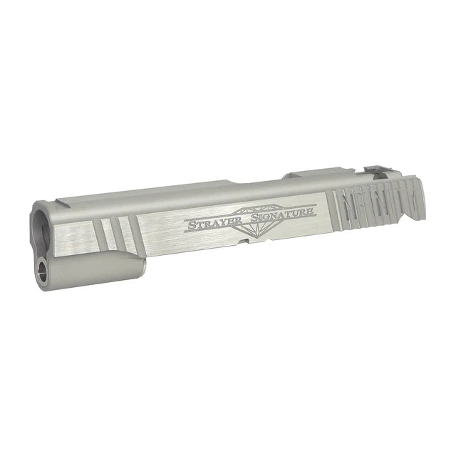 Airsoft Masterpiece インフィニティ ストレイヤー シグネチャースライド マルイ ハイキャパ 5.1 エアソフト用 (SL-IFSS) - シルバー-AIRSOFT GOGO エアガン・サバゲー用品通販