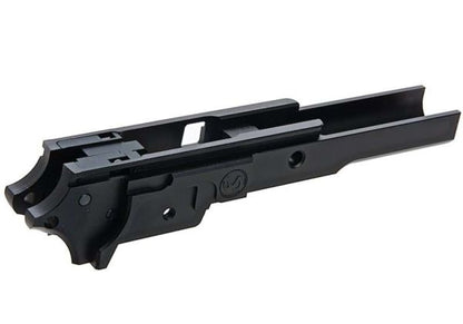 Airsoft Masterpieceフレーム（アルミアドバンス - インフィニティ）Tokyo Marui ハイキャパ GBB ピストル用 - ブラック-AIRSOFT GOGO エアガン・サバゲー用品通販