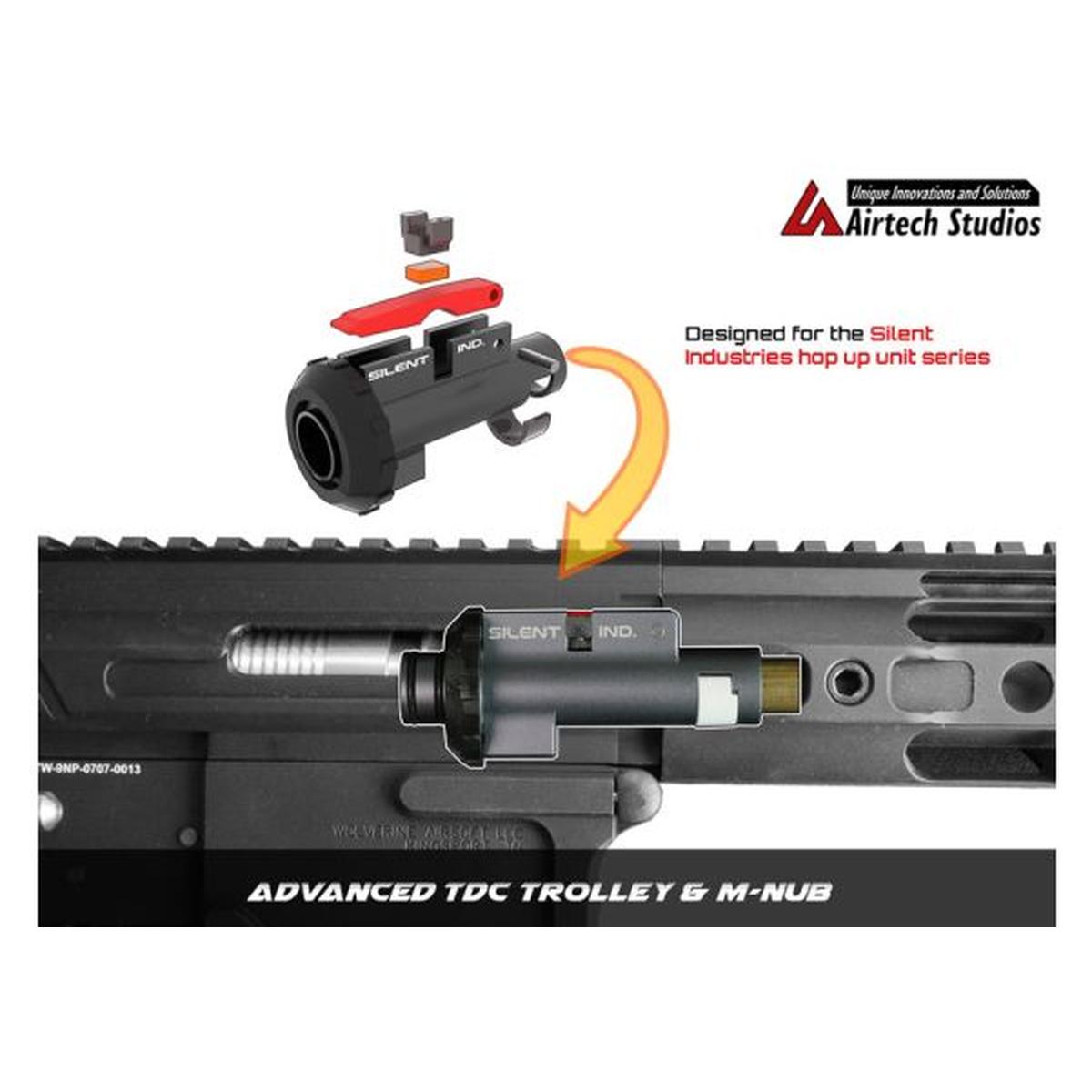 AIRTECH STUDIOS SILENT INDUSTRIES MTW & M4 ホップアップ ロータリーチャンバー アドバンスド TDC トロリー (M-ナブ付き)-AIRSOFT GOGO エアガン・サバゲー用品通販