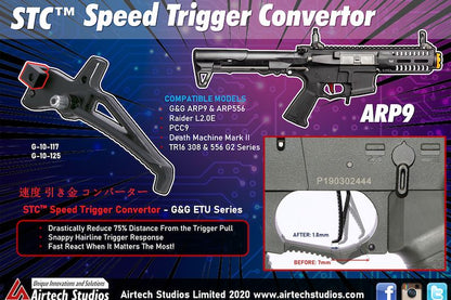 Airtech Studios STC スピードトリガーコンバーターー（G&G CM16 & TR16 ETU シリーズ用）-AIRSOFT GOGO エアガン・サバゲー用品通販