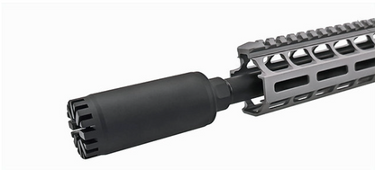 AKATSUKI BTスタイル MARS 5.56 4インチサプレッサー（カスタムマーキング）- ブラック-AIRSOFT GOGO エアガン・サバゲー用品通販