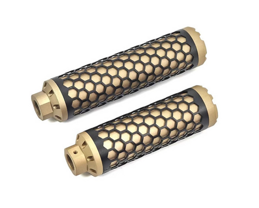 AKATSUKI HIVE モックサプレッサー バレルエクステンション - HIVEL, 金(きん)-AIRSOFT GOGO エアガン・サバゲー用品通販