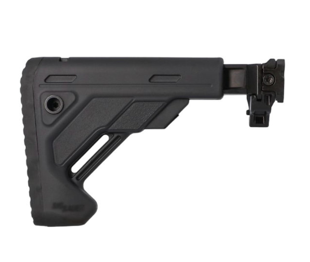 AKATSUKI MCX MPX テレスコピックフォールディングストック（マーキング付き）- ブラック-AIRSOFT GOGO エアガン・サバゲー用品通販