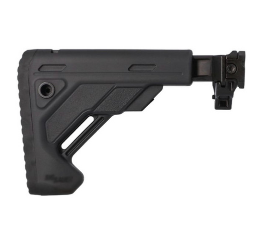 AKATSUKI MCX MPX テレスコピックフォールディングストック（マーキング付き）- ブラック-AIRSOFT GOGO エアガン・サバゲー用品通販