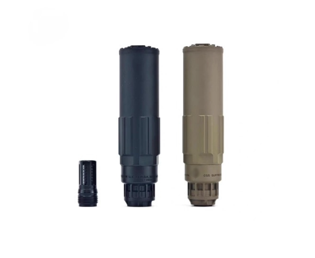 AKATSUKI SCI-Six サプレッサー（フラッシュハイダーセット付き） - ブラック-AIRSOFT GOGO エアガン・サバゲー用品通販