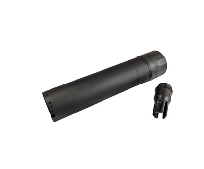 AKATSUKI SIG SLX 7.62 ダミーサプレッサー（フラッシュハイダー付き、トレーサー装着済み）- ブラック + 5KU-BPP-32-AIRSOFT GOGO エアガン・サバゲー用品通販