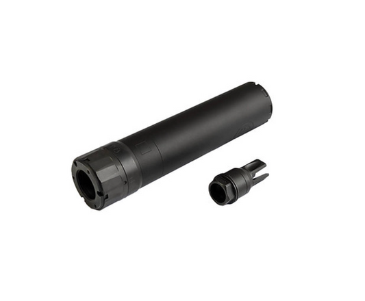 AKATSUKI SIG SLX 7.62 ダミーサプレッサー（フラッシュハイダー付き、トレーサー装着済み）- ブラック + 5KU-BPP-32-AIRSOFT GOGO エアガン・サバゲー用品通販