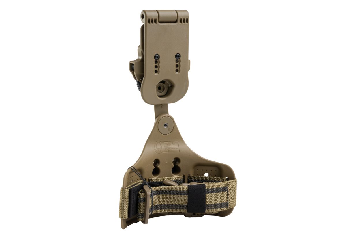 Alien Gear Rapid Force ダイナミックドロップレッグ（ロックベルトGBBスライド、標準ストラップ＆バックル付き）（タン）-AIRSOFT GOGO エアガン・サバゲー用品通販