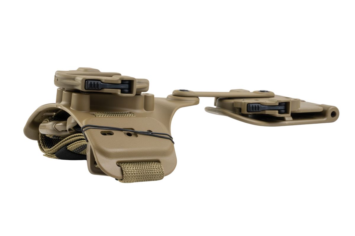 Alien Gear Rapid Force ダイナミックドロップレッグ（ロックベルトGBBスライド、標準ストラップ＆バックル付き）（タン）-AIRSOFT GOGO エアガン・サバゲー用品通販