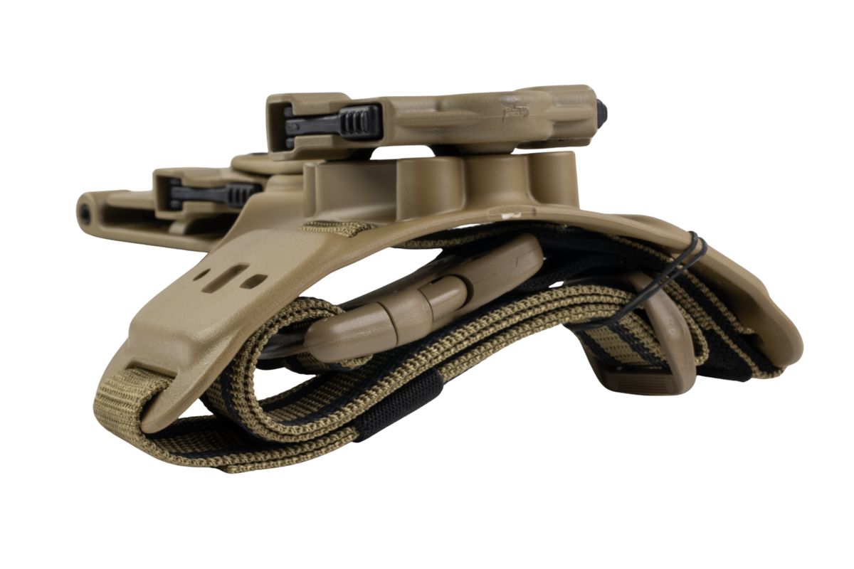 Alien Gear Rapid Force ダイナミックドロップレッグ（ロックベルトGBBスライド、標準ストラップ＆バックル付き）（タン）-AIRSOFT GOGO エアガン・サバゲー用品通販