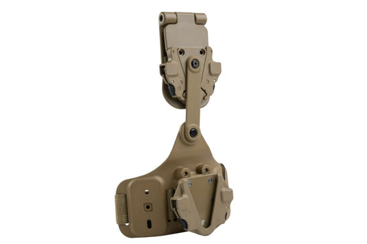Alien Gear Rapid Force ダイナミックドロップレッグ（ロックベルトGBBスライド、標準ストラップ＆バックル付き）（タン）-AIRSOFT GOGO エアガン・サバゲー用品通販