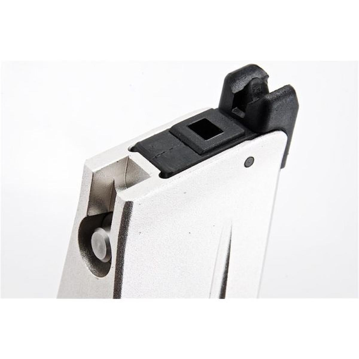 ALPHA PARTS 東京マルイ ハイキャパ エアソフト グリーン ガスマガジン (31発、CNCアルミニウム、シルバー)-AIRSOFT GOGO エアガン・サバゲー用品通販