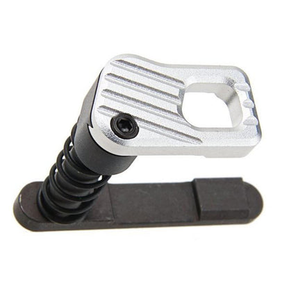 ALPHA PARTS SYSTEMA PTW マガジンキャッチ (CNC スチール、タイプ B) - シルバー-AIRSOFT GOGO エアガン・サバゲー用品通販