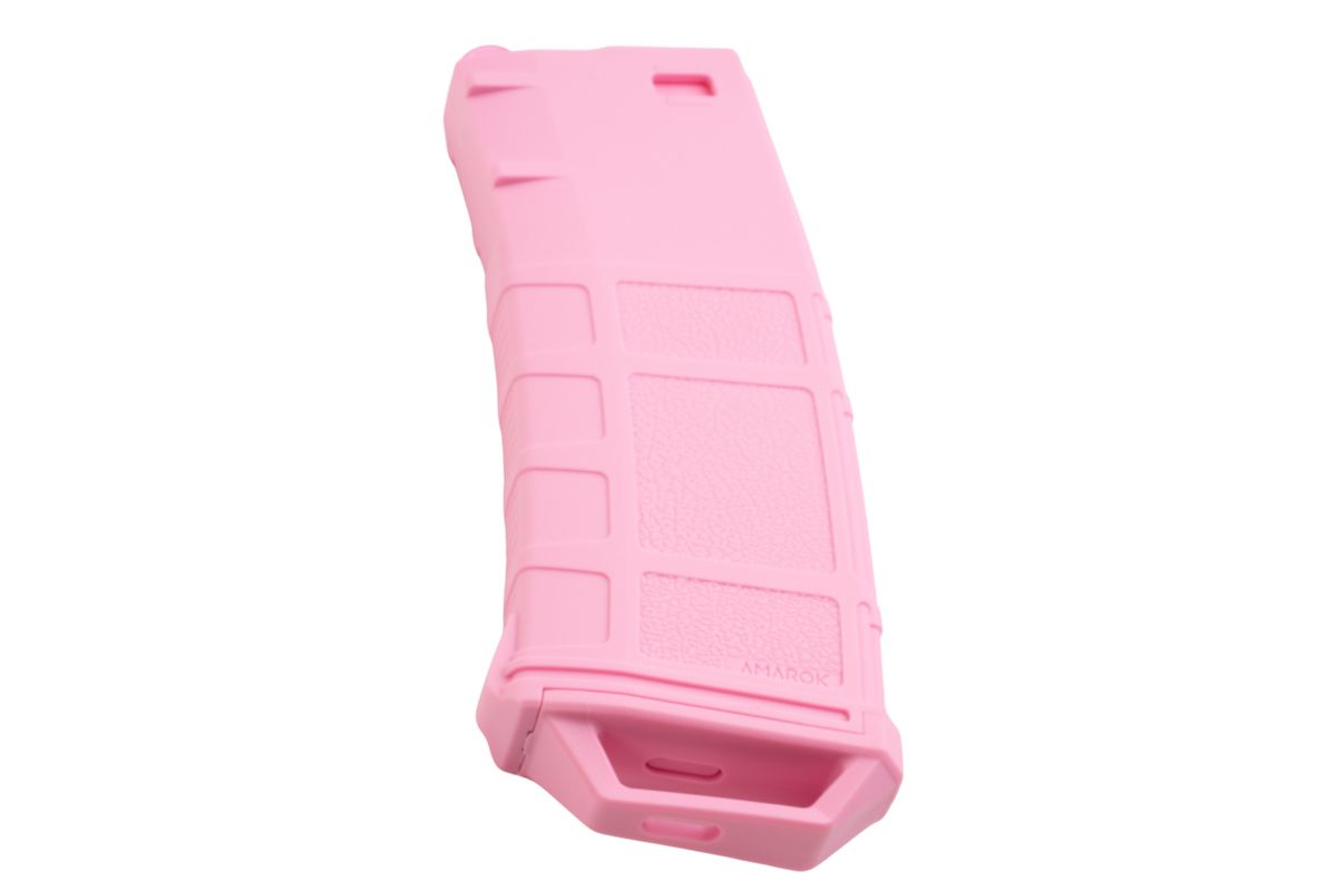 Amarok Sports ポリマー ミッド キャップ マガジン AEG 用 (250 発、5 個/ボックス セット、ピンク - 限定版)-AIRSOFT GOGO エアガン・サバゲー用品通販