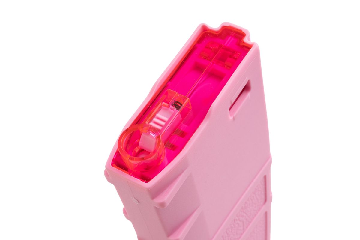 Amarok Sports ポリマー ミッド キャップ マガジン AEG 用 (250 発、5 個/ボックス セット、ピンク - 限定版)-AIRSOFT GOGO エアガン・サバゲー用品通販