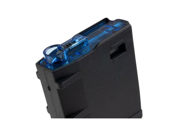 Amarok Sports ポリマー ミッド キャップ マガジン AEG 用 (250 発、ブラック/ブルー)-AIRSOFT GOGO エアガン・サバゲー用品通販