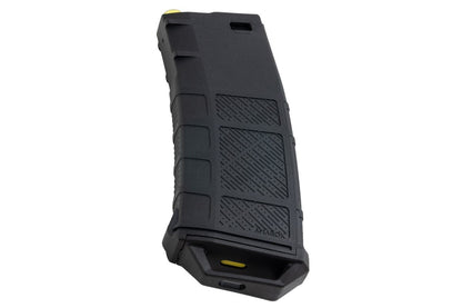 Amarok Sports ポリマー ミッド キャップ マガジン (AEG 用、250 発、ブラック/イエロー)-AIRSOFT GOGO エアガン・サバゲー用品通販