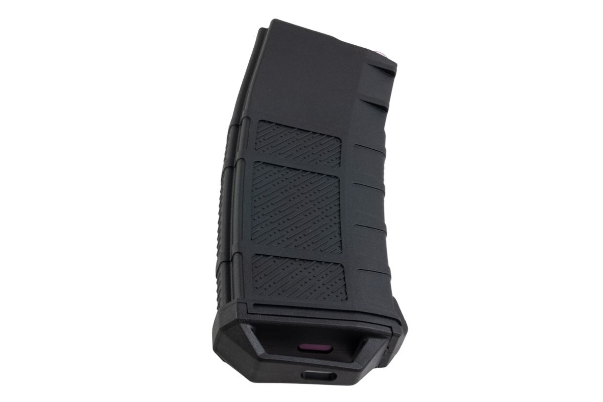 Amarok Sports ポリマー ミッド キャップ マガジン (AEG 用、250 発、ブラック/マゼンタ)-AIRSOFT GOGO エアガン・サバゲー用品通販