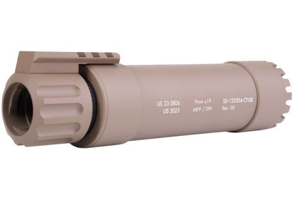 Angry Gun KWA MP9 / KSC TP9 ダミーサプレッサー - 2024 Ver. (FDE)-AIRSOFT GOGO エアガン・サバゲー用品通販
