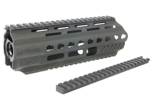 Angry Gun L85A3コンバージョンキット（G&G AEGバージョン用）（レイルシステム、トップレイル、ガスブロック、ガスピストン付き）-ブラック-AIRSOFT GOGO エアガン・サバゲー用品通販