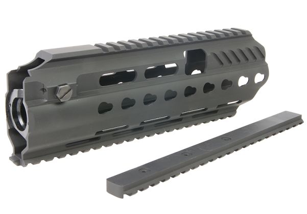 Angry Gun L85A3コンバージョンキット（G&G AEGバージョン用）（レイルシステム、トップレイル、ガスブロック、ガスピストン付き）-ブラック-AIRSOFT GOGO エアガン・サバゲー用品通販
