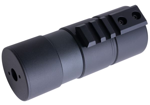Angry Gun MP9 ミニサプレッサー - ダミーバージョン (ブラック)-AIRSOFT GOGO エアガン・サバゲー用品通販