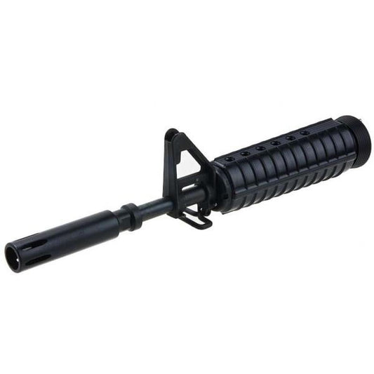 ANGRY GUN MWS アウターバレルフロントセット - XM177E2 スタイル (スチール、ブラック)-AIRSOFT GOGO エアガン・サバゲー用品通販