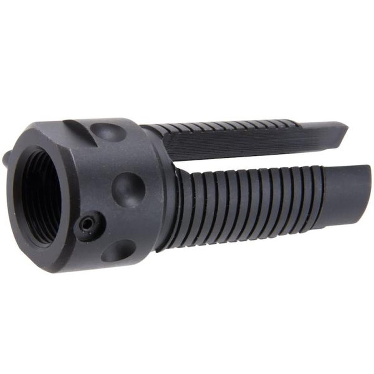 ANGRY GUN QDC 3プロング フラッシュ ハイダー (14MM CCW、BK)-AIRSOFT GOGO エアガン・サバゲー用品通販