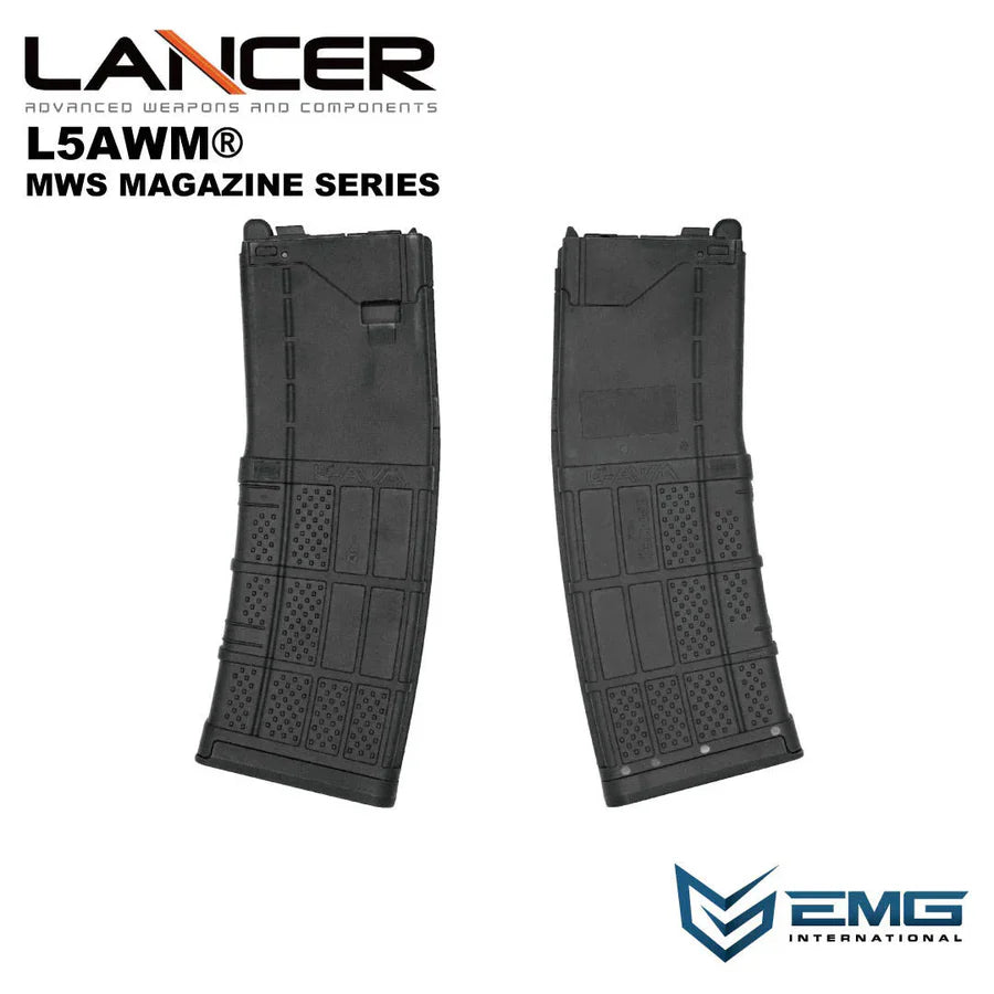 Angry Gun ランチャー L5AWM V2 マルイ MWS M4 用不半透明ガスマガジン - ブラック-AIRSOFT GOGO エアガン・サバゲー用品通販