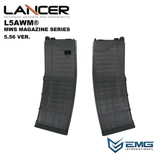 Angry Gun ランサー L5AWM V2 マルイ MWS M4 用半半透明ガスマガジン - 5.56 半透明スモーク-AIRSOFT GOGO エアガン・サバゲー用品通販