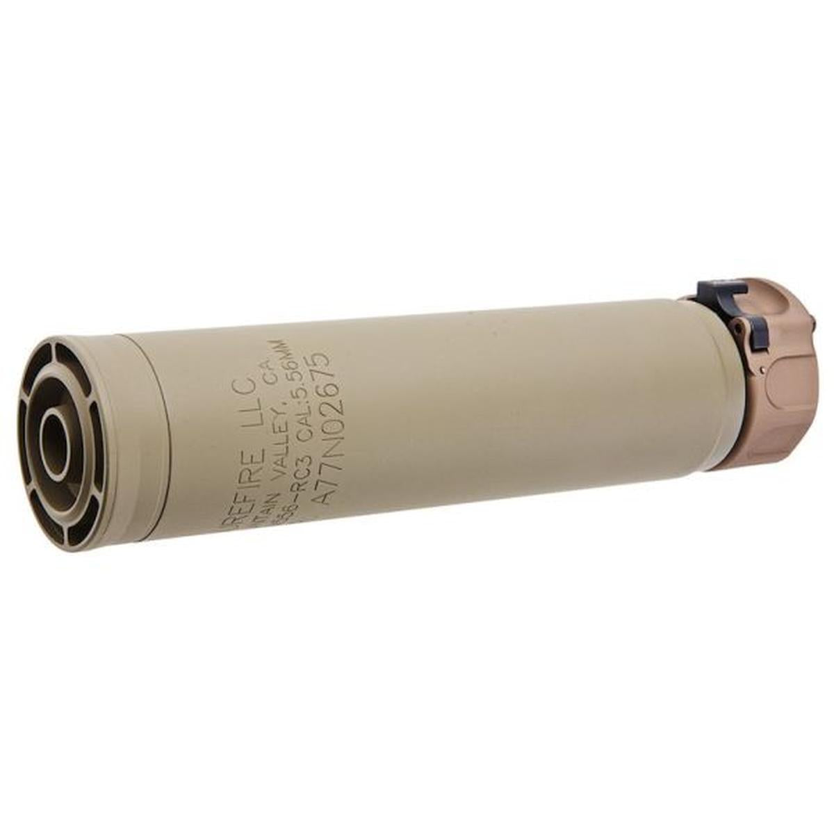 ANGRY GUN SOCOM556 RC3 ダミーサイレンサー フラッシュハイダー付き (14MM CCW、FDE)-AIRSOFT GOGO エアガン・サバゲー用品通販