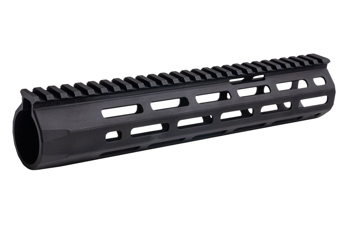 Angry Gun URX 6 M-Lokレイル AEG / MWS / NGRS / GBB / PTWエアソフトライフル用 - (10.5インチ、ブラック)-AIRSOFT GOGO エアガン・サバゲー用品通販
