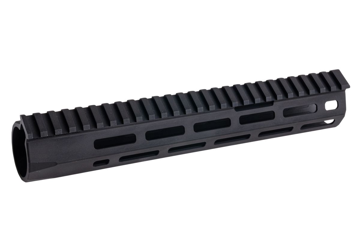 Angry Gun URX 6 M-Lokレイル AEG / MWS / NGRS / GBB / PTWエアソフトライフル用 - (10.5インチ、ブラック)-AIRSOFT GOGO エアガン・サバゲー用品通販