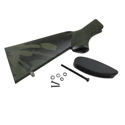 APS 870 ポリススタイルストック（スティップル付き）（APS-CAM140）-マルチカムブラック-AIRSOFT GOGO エアガン・サバゲー用品通販
