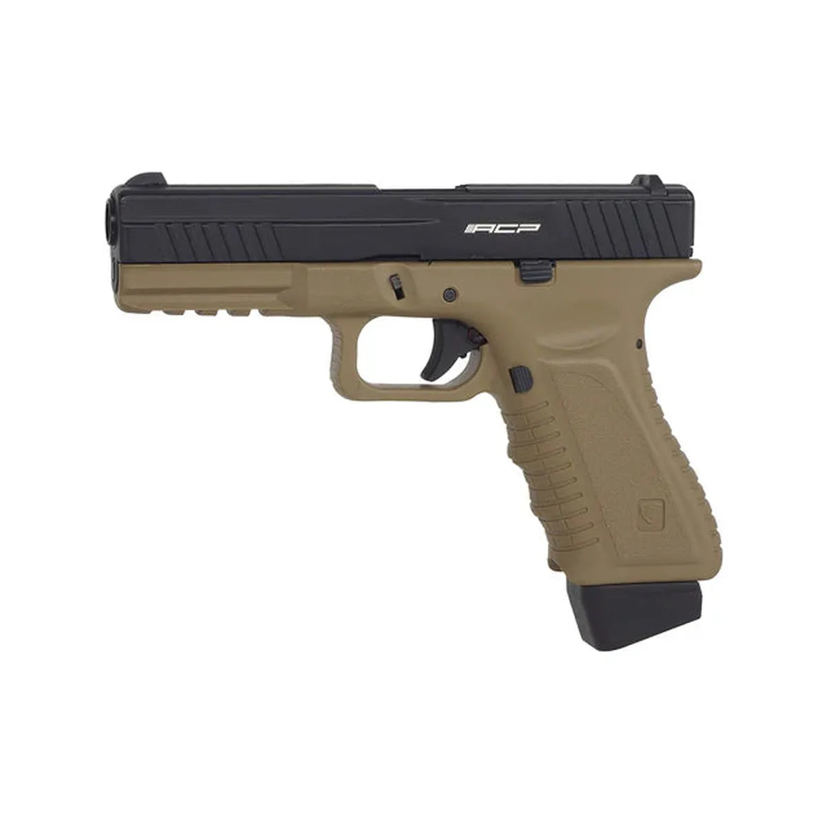 APS アクション コンバット ピストル CO2 GBB エアソフト (ACP601) - ダークアース-AIRSOFT GOGO エアガン・サバゲー用品通販