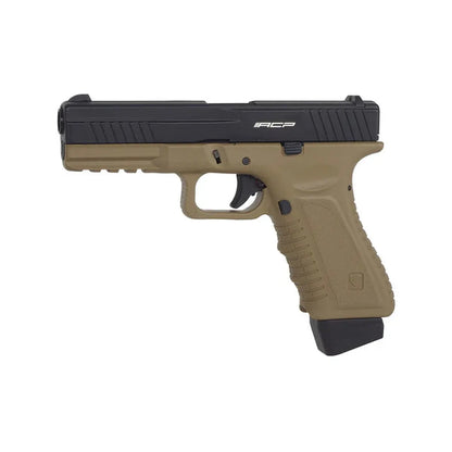 APS アクション コンバット ピストル CO2 GBB エアソフト (ACP601) - ダークアース-AIRSOFT GOGO エアガン・サバゲー用品通販