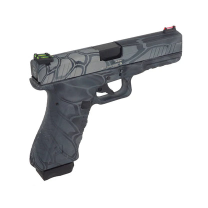 APS アクション コンバット ピストル ファイバー サイト付き CO2 GBB エアソフト (ACP601) - テュポン-AIRSOFT GOGO エアガン・サバゲー用品通販