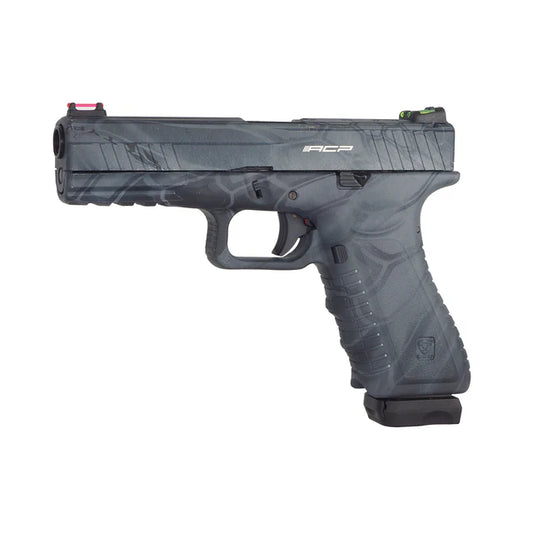 APS アクション コンバット ピストル ファイバー サイト付き CO2 GBB エアソフト (ACP601) - テュポン-AIRSOFT GOGO エアガン・サバゲー用品通販