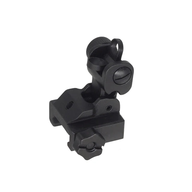 APS バトルフォールディングリアサイト 20mmレール用 (GG031)-AIRSOFT GOGO エアガン・サバゲー用品通販