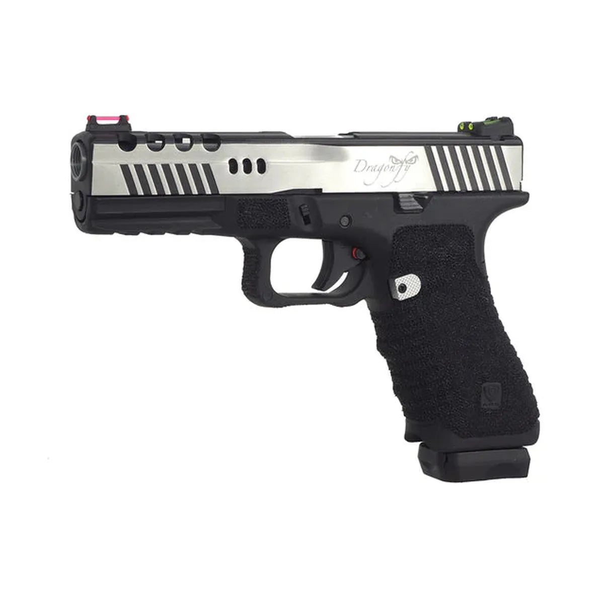 APS ドラゴンフライ デュアルパワーピストル (CO2 マガジン付き) GBB エアソフト (ドラゴンフライ-C) - ブラック-AIRSOFT GOGO エアガン・サバゲー用品通販