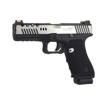 APS ドラゴンフライ デュアルパワーピストル (CO2 マガジン付き) GBB エアソフト (ドラゴンフライ-C) - ブラック-AIRSOFT GOGO エアガン・サバゲー用品通販