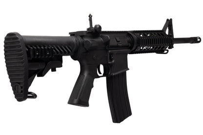 APS M4 CQB スタイル AEG エアソフト ライフル (EDGE II (機械の)メカボックスと MICRO FET を使用) - ブラック (4.5MMBBS)-AIRSOFT GOGO エアガン・サバゲー用品通販