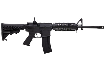 APS M4 CQB スタイル AEG エアソフト ライフル (EDGE II (機械の)メカボックスと MICRO FET を使用) - ブラック (4.5MMBBS)-AIRSOFT GOGO エアガン・サバゲー用品通販