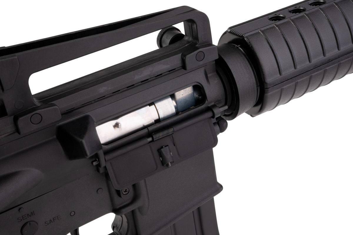 APS M4A1 AEG エアソフト ライフル (EDGE II (機械の)メカボックス、MICRO FET 使用) - ブラック (4.5MMBBS)-AIRSOFT GOGO エアガン・サバゲー用品通販