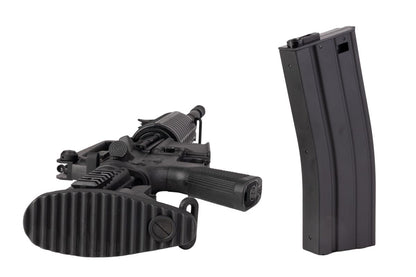 APS M4A1 AEG エアソフト ライフル (EDGE II (機械の)メカボックス、MICRO FET 使用) - ブラック (4.5MMBBS)-AIRSOFT GOGO エアガン・サバゲー用品通販