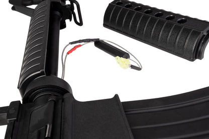 APS M4A1 AEG エアソフト ライフル (EDGE II (機械の)メカボックス、MICRO FET 使用) - ブラック (4.5MMBBS)-AIRSOFT GOGO エアガン・サバゲー用品通販