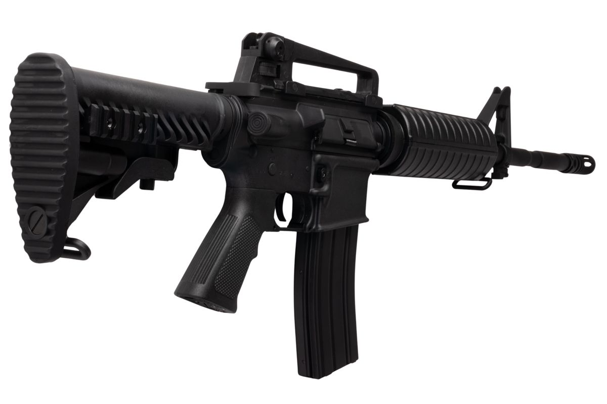 APS M4A1 AEG エアソフト ライフル (EDGE II (機械の)メカボックス、MICRO FET 使用) - ブラック (4.5MMBBS)-AIRSOFT GOGO エアガン・サバゲー用品通販