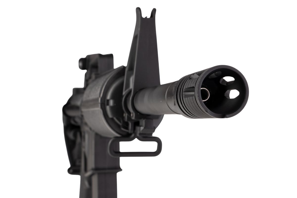 APS M4A1 AEG エアソフト ライフル (EDGE II (機械の)メカボックス、MICRO FET 使用) - ブラック (4.5MMBBS)-AIRSOFT GOGO エアガン・サバゲー用品通販