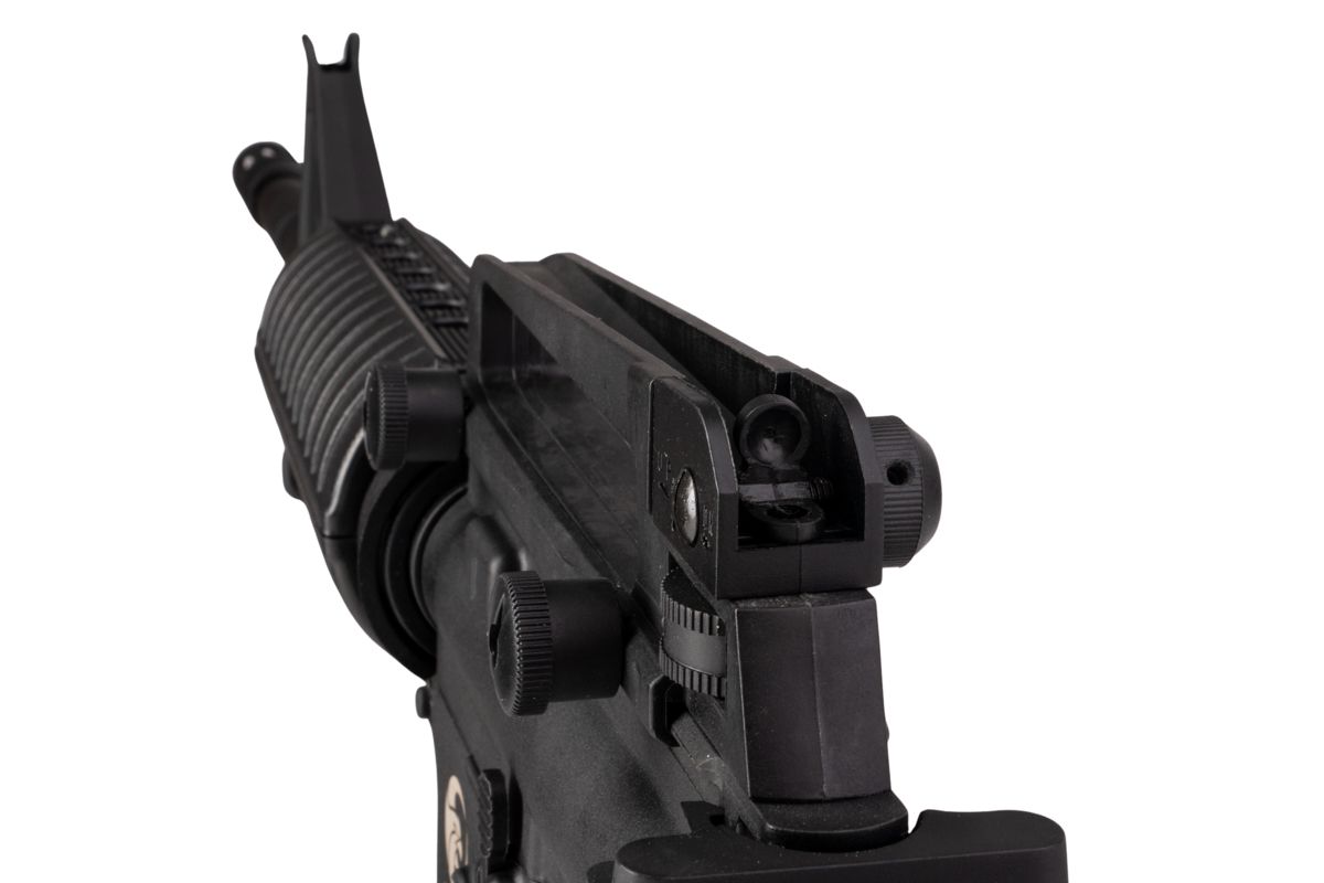 APS M4A1 AEG エアソフト ライフル (EDGE II (機械の)メカボックス、MICRO FET 使用) - ブラック (4.5MMBBS)-AIRSOFT GOGO エアガン・サバゲー用品通販